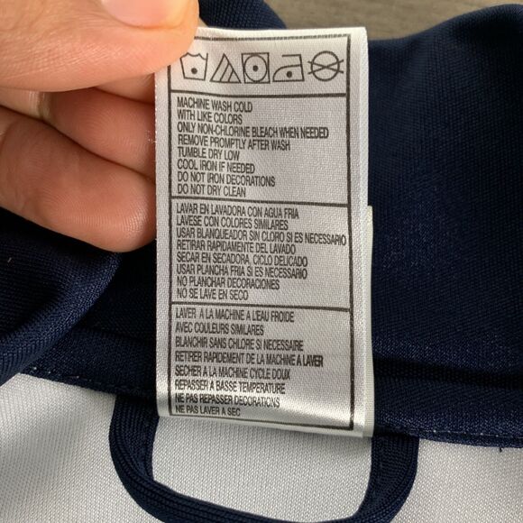 Adidas Mens Full Zip Jacket Size Medium Lightweight Fighting Irish Embroidered - Picture 8 of 11